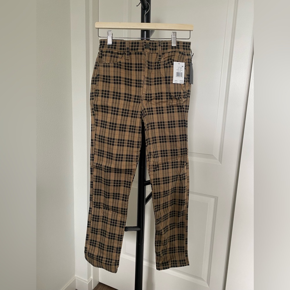 Joes Jeans plaid pants